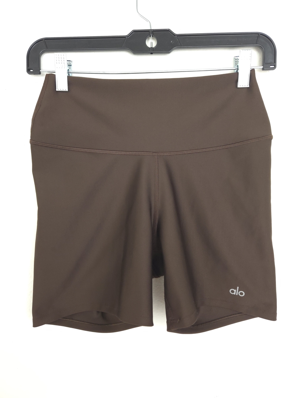 Alo Yoga 5" Airlift Energy Shorts Espresso Brown Size M Medium Small Flaw